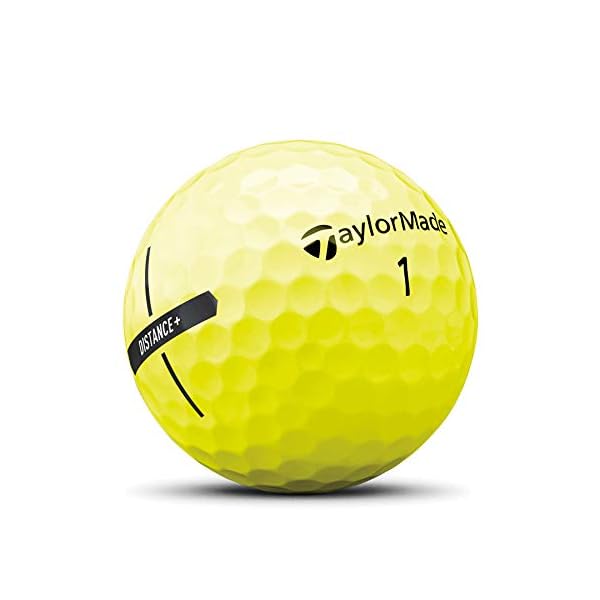 TaylorMade Distance+ gelbe Golfbälle
