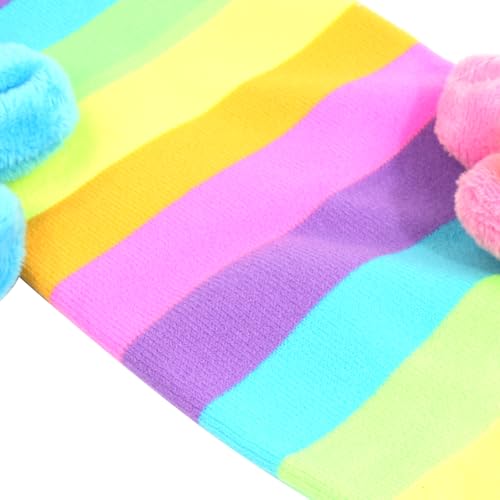 Hsthe Sea Bunte Sonnenblumen-Strümpfe mit sonnigem Smiley, Weihnachtsstrümpfe für Mädchen im Alter von 7–12 Jahren, geeignet für Partys, Geburtstage, Mottopartys, Weihnachten, Halloween, Neujahr