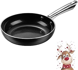 WINSDOM Aluminum Ceramic Non Stick Frying Pan 20cm Small Lightweight Induction Omelette Egg Frying Pan Stainless Steel Handle Oven Proof