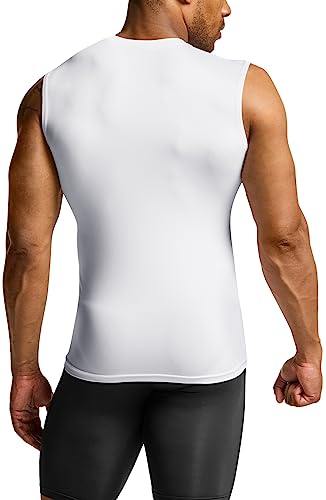 TSLA Men's Sleeveless Workout Shirts, Dry Fit Running Compression Cutoff Shirts, Athletic Training Tank Top3