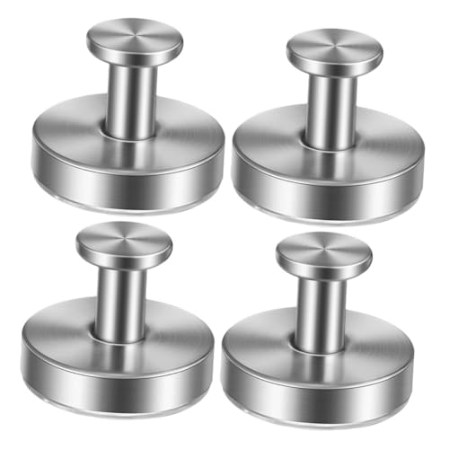 QUMIIRITY 4個 ステンレス製吸盤フック 強力吸着 壁にあけ不要 バスルーム用コートハンガー タオル掛け 洗面所収納 多機能衣類帽子掛け