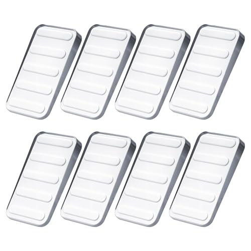 8 cuñas de plástico, 5 x 3 cm, transparentes, antideslizantes, cuñas universales de plástico para suelos, puertas, ventanas, vidrio, mesas, armarios