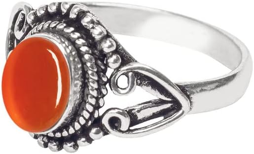 Gemstone Ring, Silver Ring, Silver Overlay Handmade Ring, Bohemian Jewelry, Silver Ring For Women Girls All Size US, Anniversary Gift, Gift For Her, Christmas Gift - Image 3