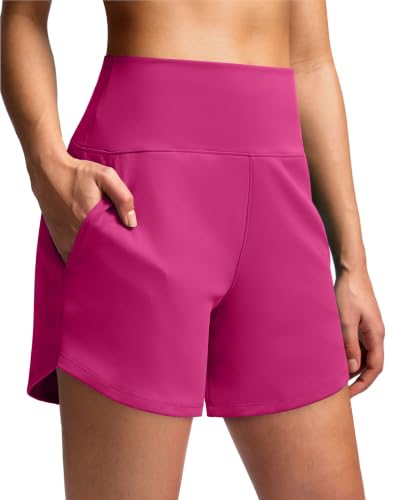 Soothfeel Athletic Running Shorts for Women 3.5"/5" Workout Yoga Gym Shorts