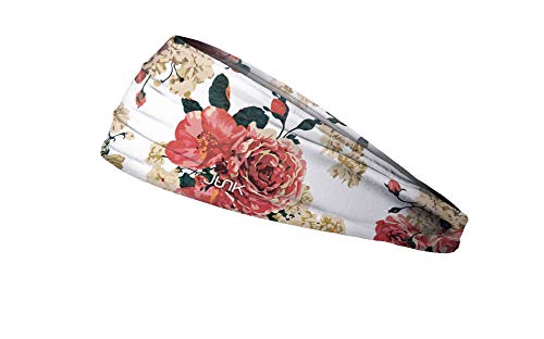 Image of JUNK Brands Big Bang Lite Floral Headband - Moisture-Wicking, Performance Fabric, Non-Slip, Sports Sweatband for Men & Women