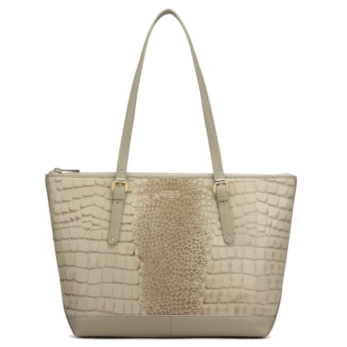 Image of Da Milano Leather Tote Bag for Women - Medium