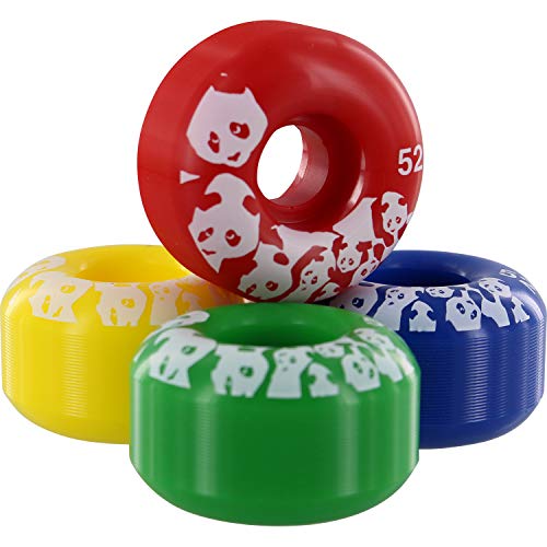 Enjoi Skateboards Spectrum Mix Mix Red/Blue/Yellow/Green Skateboard Wheels - 52mm 99a (Set of 4)
