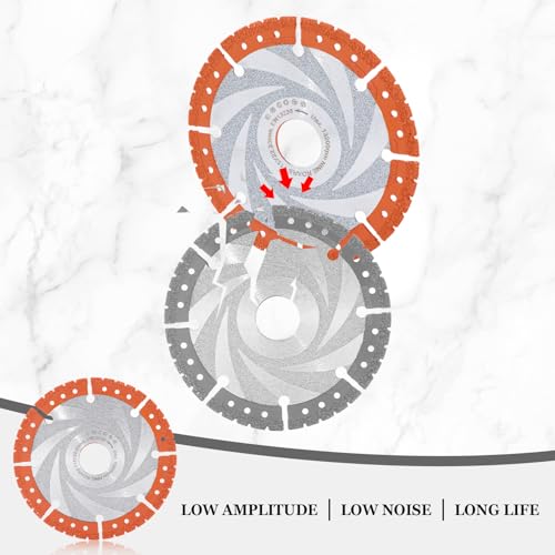 Nineroars ZVDB1115 Metal Cutting Diamond Saw Blade 4-1/2 Inch 115Mm Vacuum Brazed Technology All Purpose Cut Off Wheel thumb #2