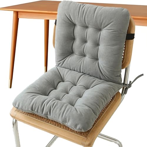 Galette fauteuil à bascule chenille gris épais 3 pouces doux