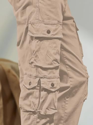 Image of Leriya Fashion Men's Cargo Pants | Multi Pocket Cotton Cargo Joggers for Men | Loose Fit Stylish Pant with Pockets | Casual Baggy Trousers & Streetwear Lower