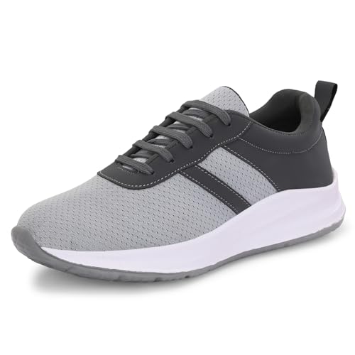 Image of Centrino Urban Sneakers for Man | Shoes for Men Stylish | Casual Lightweight Lace-Up Canvas Walking Shoes | Cushioned Insole | Breathable Comfortable Anti-Skid Sole | Trendy Mens Shoes for City Walks (6823)