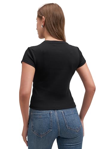 Image of Tokyo Talkies Women Pure Cotton Tops for Woman|Regular Fit Slim fit Crop Tops for Women Western|Top Tshirt for Women Stylish Western|Suitable for Casual and Workwear