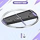 Hejo Vertikaler Standfuß für PS 5 Slim Ständer Zubehör für PS 5 Playstation 5 Pro PS 5 Konsole Slim Disc Edition (Schwarz)