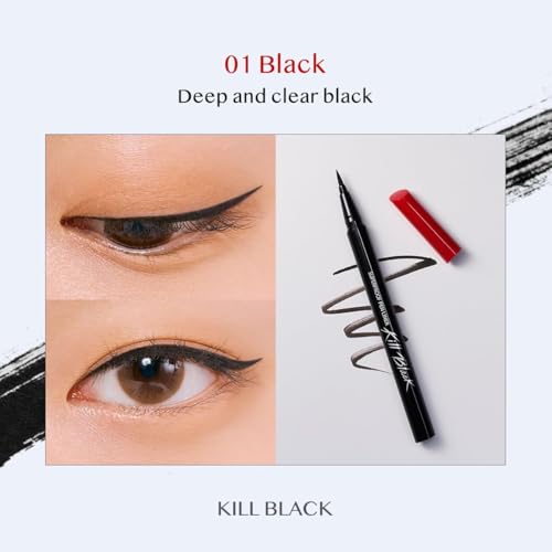 Image of CLIO Kill Lash Superproof Mascara 02 Volume Curling + Waterproof Pen Liquid Eyeliner 01 Black