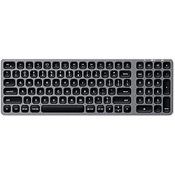 Mejores Teclados Bluetooth Para Ipad SATECHI Slim Teclado Inalámbrico Bluetooth - Bluetooth 5.0 y Sinc Varios Dispositivos - Para M2/ M1 MacBook Pro/Air, M2/ M1 iPad Pro/Air, M2 Mac Mini, iMac M1 (Cinza Espacial, Diseño US Inglés QWERTY)