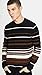 Theory Men's Hilles Crew Neck Cashmere Striped Sweater, Camel Multi, X-Large
