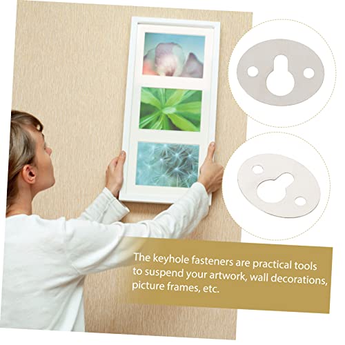 Image of DOITOOL Sets Keyhole Hangers Picture Frame Hangers Hanging Picture Frame Hanging Removable Hooks Pcs