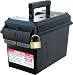 MTM AC50C-40 Ammo Can, 50-Caliber, Heavy-Duty Dual Latching System, Rugged Polypropylene Plastic, O-Ring Seal System, Water Resistant, Bulk Ammo Storage, USA Made, Black