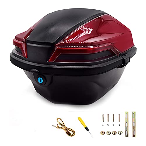 Coffre de moto de tourisme universel noir pour casque de scooter