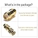 exgoofit SMA Male to SMA Male Plug Connector 5-Pack + SMA Female to SMA Female 5-Pack Jack RF Coaxial Adapter Connector