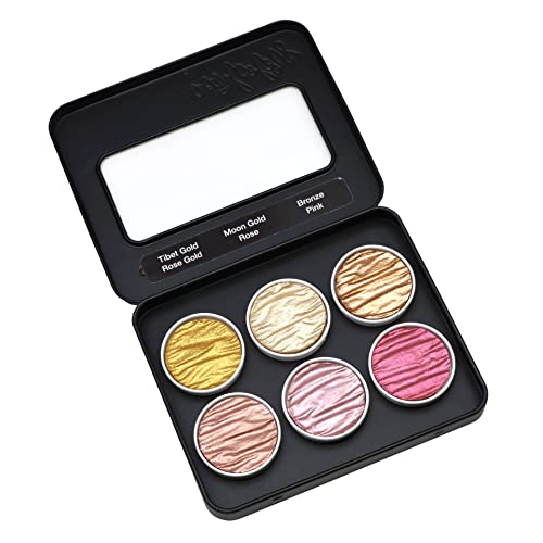 Coliro Conjunto de tintas Pearlcolor Vintage C780 - Nova versão 2023 em caixa de metal - Tintas de a