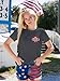 NQIQO Stars Stripes and Equal Rights Shirts Patriotic Independence Day Shirt Equal Rights Tshirt Dark Grey 2XL