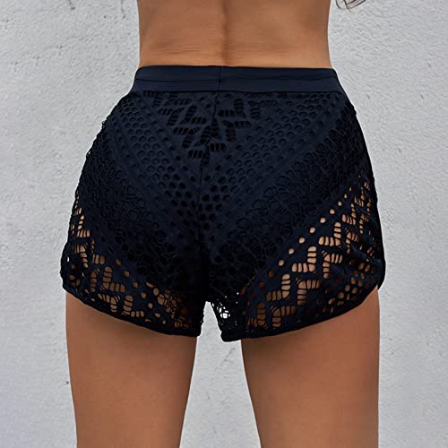 SLENDIPLUS Shorts de praia para natação, shorts de corrida, roupa de banho feminina, shorts de praia