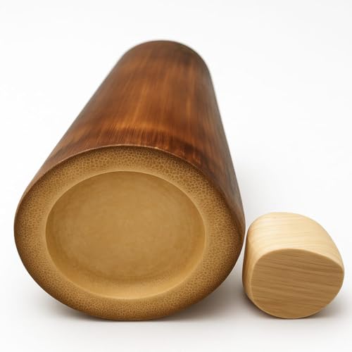 Image of bamboo water bottle 750ml, BPA-Free, Leakproof, Ideal for Gym, Office, and Travel