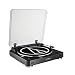 Audio Technica AT-LP60BK-BT Fully Automatic Bluetooth Wireless Belt-Drive Stereo Turntable, Black