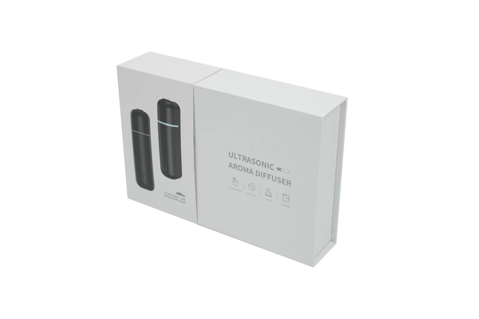 Diffusore ad ultrasuoni USB ricaricabile Nomade di Oli Essenziali con 6 Bottiglie di Aroma: Aromaterapia in Strada e Casa (bianco)