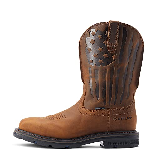 ARIAT Men's Sierra Shock Shield Patriot Steel Toe Work Boot Western2