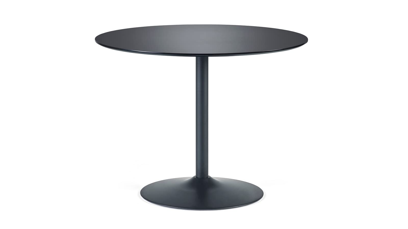 Julian Bowen Nero Round Table - Black Dining Tables