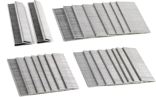 NEU MASTER Lot de 1600 clous 18GA et agrafes type 90 18GA au total pour agrafeuse NTC0040/NTC0023, cloueuse pneumatique et agrafeuse électronique (NTC0040/NTC0023 non...