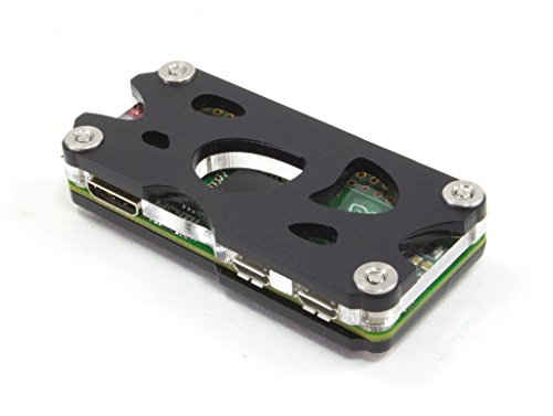 Preisvergleich Produktbild Hülle für Raspberry Pi Zero (Zebra Zero), schwarzes Eis