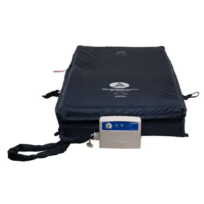 Dynarex 10442 DynaRest Airfloat 300 Air Mattress with Pump, 36" Width, 80" Length
