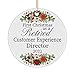 Customer Experience Director Retirement Ornament for Christmas Tree - Retired Customer Experience Director Gifts - Xmas 2022 - Boss Manager Coworker Colleague Office - Round Shaped