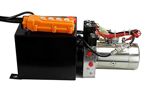 Maxim Double Valve Power Unit (12V DC, Double Acting): 1.3 GPM, SAE 6 Ports, 4-Function, 8 Qt. Poly Tank, 2500 PSI, HPU Dimensions: 21