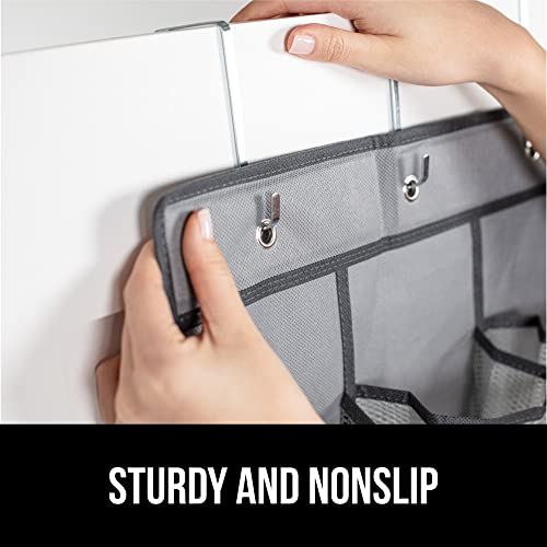 Gorilla Grip Shoe Holder Rack For Over The Door, 24 Mesh Pockets Hold Up To 40 Pounds, Back Of Closet Organizer, Behind Door Hanger, Nonslip Holders, Shoes, Sneakers And Home Accessories, Gray #TOP3