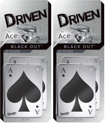 Image of Driven Novelty Air Freshener (Black Out Scent, 4 Pack)