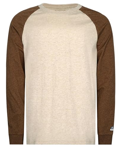 Image of BOCOMAL FR Shirts Two-Tone Crew for Summer 4oz EX Lightweight Flame Resistant Long Sleeve Work T-Shirt Base Layer