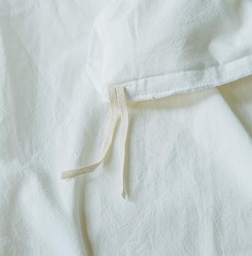 Lanqinglv Rüschen Bettwäsche 135x200 Weiß,ÖKO-TEX Zertifiziert,2 Teilig – Ansicht 7