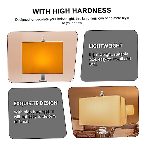 Image of balacoo Lamp Finials Cow Horn Decorative Head Zinc Alloy Lamp Shade Nut Replacement Knob for Table Lamps Chandeliers Diy Lighting Accessories