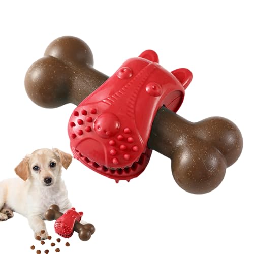 MFYOUPK Juguetes para Morder - Hueso Dispensador De Snacks para Cachorros | Dispensador de Premios para la Dentición Canina para Estimulación Mental Entrenamiento Alimenticio del