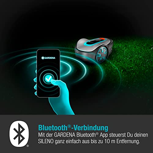 Gardena Mähroboter SILENO minimo 350 m² exklusiv für Amazon: intelligenter Rasenmäher mit optimaler Konnektivität, mit Gardena Bluetooth App programmierbar (15208-47) 2