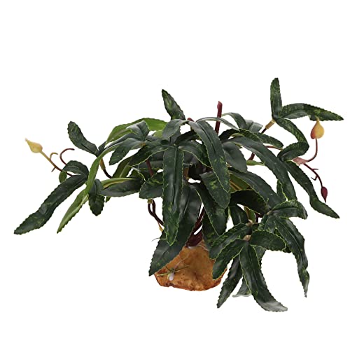 GALPADA Box Simulation Green Plant Ornament for Reptile Box Decoration Durable and Material for and Aquarium Adds Look and Hiding Spots for Pets