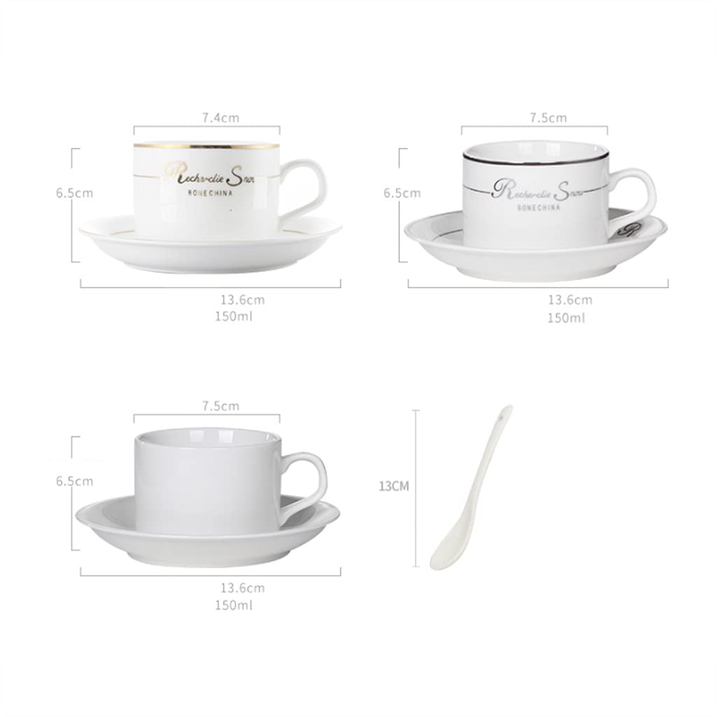 Zestaw filiżanek do herbaty Zestawy filiżanek do herbaty Porcelanowa filiżanka do kawy Zestaw spodków z łyżeczkami do kawy Stojak do przechowywania spodków do h