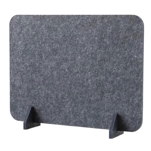 Panneau acoustique en feutre 40x60 cm lot de 2 séparateurs de bureau gris pour école et bibliothèque