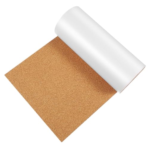 Veemoon Tablero de Corcho Autoadhesivo 600x300x1mm, Rollo Grueso para Manualidades, Revestimiento Decorativo para Pared y Oficina, Tablero de Anuncios DIY Resistente y Fácil de Usar