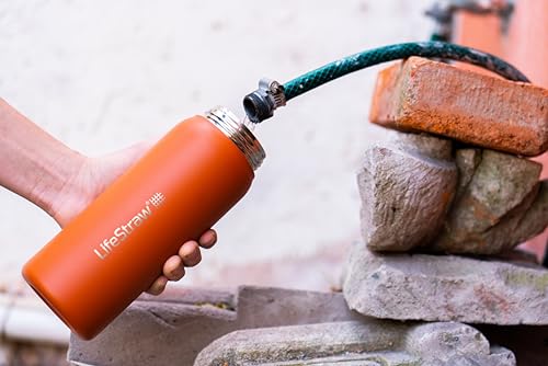 LifeStraw Go Series Termo Filtrante de Agua Acero Inoxidable 24 oz Kyoto Orange miniatura 4