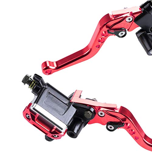 Homyl 1 par universal de alavancas de freio de motocicleta de 2,2 cm Kit de reservatório de alavanca